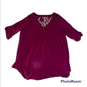 Torrid lace back blouse